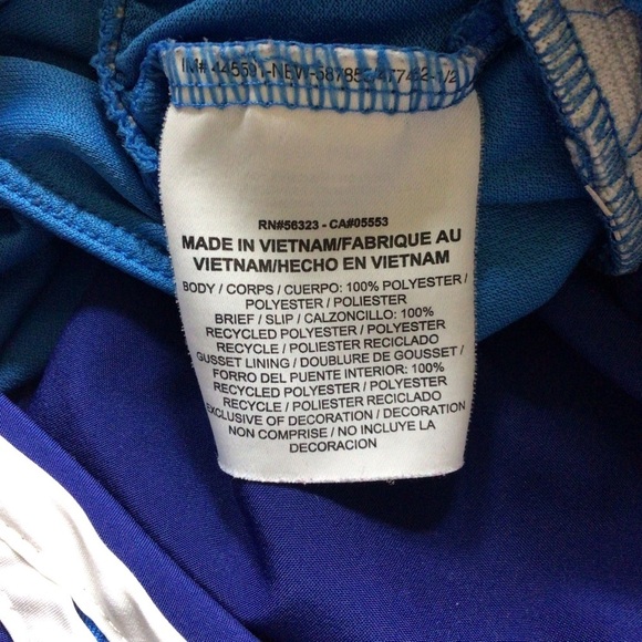 Nike Dri-Fit Blue and White Running Athletic Shorts - Size Small - Picture 4 of 6